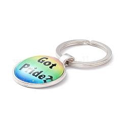 Pride Style Glass Keychain&nbsp;LS-KEYC-F033-01F