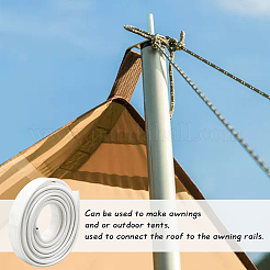 PVC Double-Sided Card Strip For Tent&nbsp;DIY-WH0587-02B