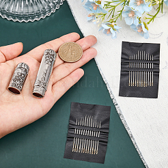 Iron Sewing Needles&nbsp;FIND-WH0129-63P