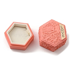 Embossed Hexagon Plastic Pendant Necklace Storage Boxes&nbsp;LS-CON-P020-B02