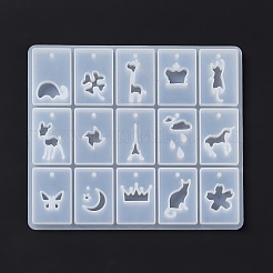 DIY Rectangle Pendant Silicone Molds&nbsp;LS-DIY-E058-01