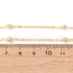 1.5MM Brass Round Ball Oval Link Chain Necklaces&nbsp;NJEW-H086-02G