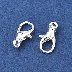 真鍮カニカン  長持ちメッキ  ラックめっき  銀  15.5x8.5x2.5mm  穴：1.6mm&nbsp;KK-G557-06B-S