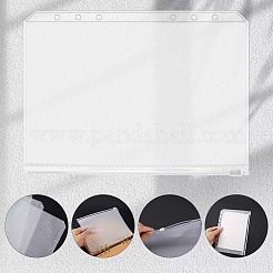 鉛筆チェーンケース付きPVC収納バッグ12個  透明  212x150x0.5mm  内径：205x135mm&nbsp;DIY-SP0004-60E