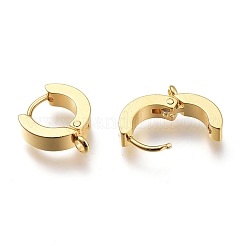 201 Stainless Steel Huggie Hoop Earrings Findings&nbsp;STAS-A167-01C-G