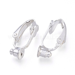 Brass Clip-on Earring Converters Findings&nbsp;KK-Q115-S