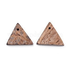 ココナッツペンダント  三角形  ペルー  17~18x20~22x3~5mm  穴：1.2mm&nbsp;COCB-D005-02