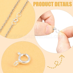 20Pcs 2 Styles Brass Spring Ring Clasps&nbsp;KK-YW0004-53