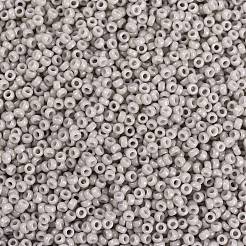 MIYUKIラウンドロカイユビーズ  日本製シードビーズ  （rr3330)不透明な薄い煙  15/0  1.5mm  穴：0.7mm  約5555PCS /ボトル  10 G /ボトル&nbsp;SEED-JP0010-RR3330