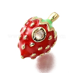 Brass Enamel Beads&nbsp;KK-B136-05G-02