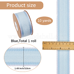 縫製装飾用ポリエステルリボン  ライトブルー  1-1/2インチ（38.5mm）&nbsp;OCOR-WH20007-24E