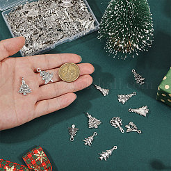 156Pcs 13 Styles Tibetan Style Alloy Pendants&nbsp;FIND-CA0011-19