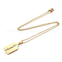 201 Stainless Steel Pendants Necklaces&nbsp;LS-NJEW-S105-JN721-45-2