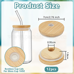 Bamboo Cup Lids&nbsp;DIY-WH0128-41C