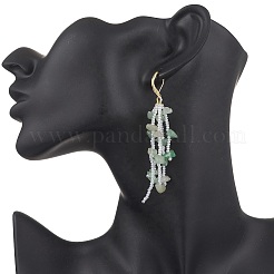 4 Pairs Natural Gemstone Dangle Earrings&nbsp;EJEW-MZ00594
