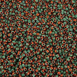 12/0 Two Tone Opaque Glass Seed Beads&nbsp;SEED-T006-01A-A01