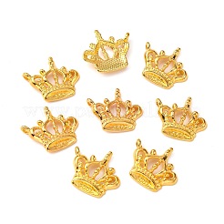 合金のチベット風チャーム  クラウン  カドミウムフリー＆鉛フリー  ゴールドカラー  22x19.5x4mm  穴：1mm&nbsp;K083P011