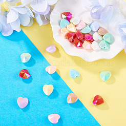 30Pcs UV Plating Opaque Acrylic Beads&nbsp;OACR-TADJ0001-10
