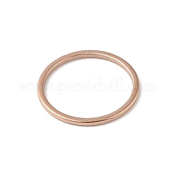 PVD真空メッキ304ステンレス鋼リンクリング  長持ちメッキ  リング  ローズゴールド  20x0.8mm  内径：18mm&nbsp;LS-STAS-S079-12D