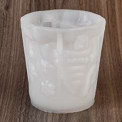 クリスマス DIY シリコンキャンドル型  レジン型  UVレジン用  エポキシ樹脂工芸品作り  鹿  83x84x90mm  内径：72x75x78mm&nbsp;AJEW-U014-02A