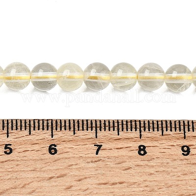 Natural Lemon Quartz(Heated) Beads Strands&nbsp;G-B167-A11-6mm-1