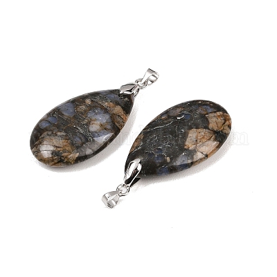 Natural Labradorite Pendants&nbsp;G-D084-01P-B07-1