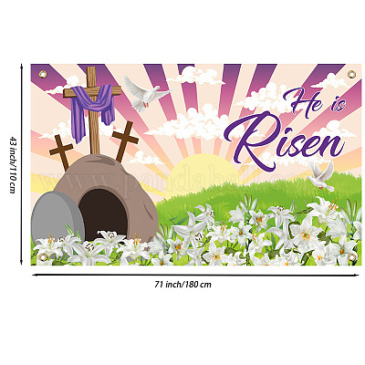 Polyester Hanging Banner Sign&nbsp;AJEW-WH0190-057-1