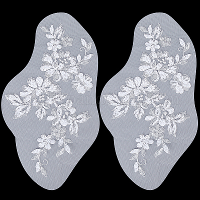 Wholesale Flower Polyester Embroidery Sew on Appliques - Pandahall.com