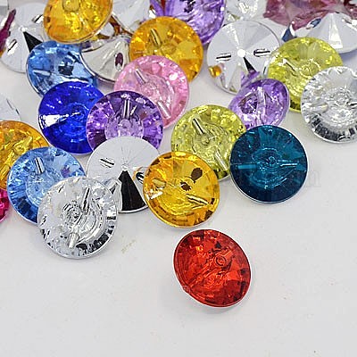 Acrylic Rhinestone Buttons&nbsp;BUTT-J001-M-1