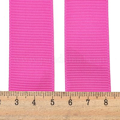 高密度ポリエステルグロスリンリボン  フクシア  1インチ（25.4mm）  約100ヤード/ロール&nbsp;OCOR-S112-H-14-1