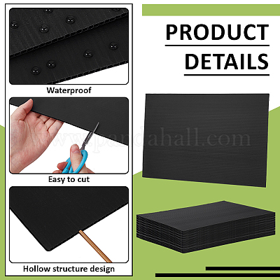 25 Sheets Plastic Corrugated Craft Sheets&nbsp;KY-BC0001-48-1