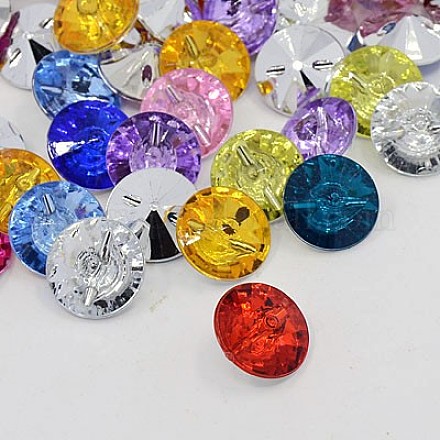 Acrylic Rhinestone Buttons&nbsp;BUTT-J001-M-1