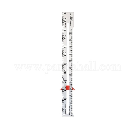 アルミ製デッケル定規キット  長方形  銀  152x17mm&nbsp;PW-WG411AE-01-1