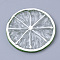 Resin Pendants, Lemon, Clear, 46.5~48.5x3.5~5mm, Hole: 1.5mm
