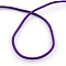 Elastic Cord, with Fibre Outside and Rubber Inside, Mauve, 2mm, about 109.36 yards(100m)/bundle