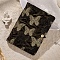 Cloth Loose-leaf Notebook, Butterfly Pattern Journal, Hand Account Release Paper, for School Office Supplies, Black, 210x148mm