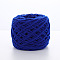 Soft Crocheting Polyester Yarn, Thick Knitting Yarn for Scarf, Bag, Cushion Making, Blue, 6mm, about 100m/skein
