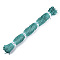 Waxed Cotton Cord, Dark Cyan, 1mm, about 360yard/bundle(330m/bundle)
