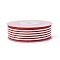 Polyester Ribbon, Striped Pattern, Red, 1-1/2 inch(38mm), about 100yards/roll(91.44m/roll)
