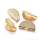 Brass Ribbon Crimp Ends&nbsp;KK-G380-02G-1