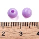 プラスチックビーズ  ラウンド  ライラック  6x5.5mm  穴：1.8mm  約3846個/500g&nbsp;MACR-S378-01K-3