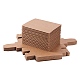 クラフト紙の折りたたみボックス  引き出しボックス  長方形  バリーウッド  完成品：9.5x4cm  内寸：8x2.5x2.5cm  24個/セット&nbsp;CON-BC0004-31A-A-3