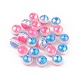 UV Plating Rainbow Iridescent Resin Beads&nbsp;RESI-I048-01B-3