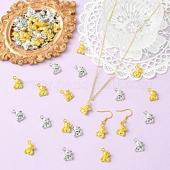 100Pcs 2 Colors Tibetan Style Alloy Pendants&nbsp;FIND-YW0011-96