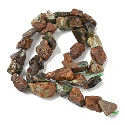 Raw Rough Natural Green Opal Beads Strands&nbsp;G-M453-D13