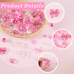 180G UV Plating Mixed Styles Acrylic Beads&nbsp;MACR-PA0001-88