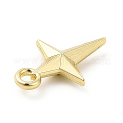 ラックメッキ合金ペンダント  カドミウムフリー＆鉛フリー  スターのチャーム  ライトゴールド  15.5x10x3mm  穴：1.2mm&nbsp;FIND-G044-20LG
