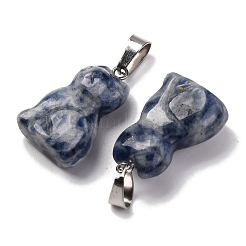 Natural Blue Spot Jasper Pendants&nbsp;G-B127-08P-02