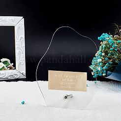 アクリルネイルアートディスプレイ  写真の小道具の装飾のため  透明  15x11.55x0.25cm&nbsp;ODIS-WH0007-56