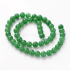 Natural Dyed White Jade Beads Strands&nbsp;X-JBR10-8mm